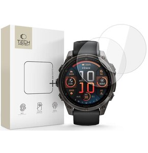 Szkło hartowane TECH-PROTECT Glass Fit + do Garmin Fenix 8 47 mm (2 szt.)