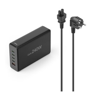 Stacja ładująca HAMA 201977 GaN 240W Czarny