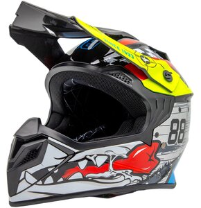 Kask motocyklowy TORQ TORQ-911 Biało-czarny (rozmiar L)