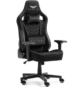 Fotel GAMVIS Elite 2.0 XL Basic Czarny (białe elementy)