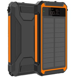 Powerbank solarny indukcyjny MANTA MPB2001S Sunny 20000 mAh Czarno-pomarańczowy