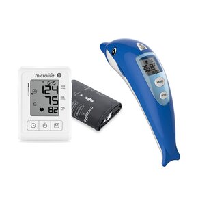 Ciśnieniomierz MICROLIFE BP B1 Classic Biały + Termometr MICROLIFE NC400