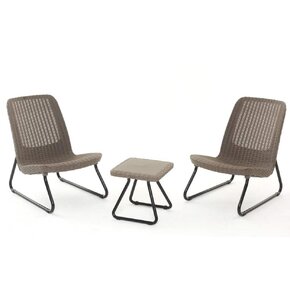 Zestaw mebli ogrodowych KETER 17197637 Rio Patio Set Brązowy