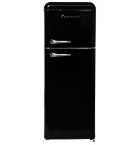 Lodówka RAVANSON LKK-210RB Retro 147cm Czarna
