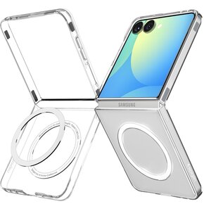 Etui SPIGEN AirSkin Mag MagSafe do Samsung Galaxy Z Flip 7 Przezroczysty
