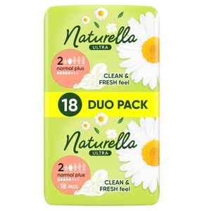 Podpaski NATURELLA Ultra Normal Plus Rozmiar 2 (18 sztuk)