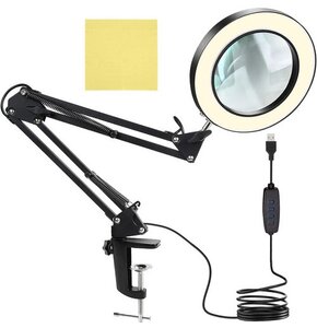 Lampa z podświetleniem LED i szkłem powiększającym IZOXIS 23893