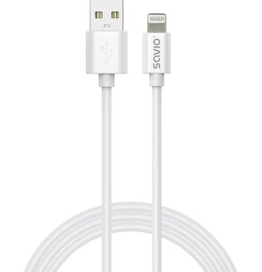 Kabel USB-A do Lightning SAVIO CL-192 1m Biały