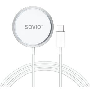 Ładowarka indukcyjna SAVIO LA-11 15 W Biały