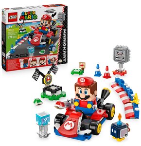LEGO 72043 Super Mario Mario Kart - Interaktywna figurka LEGO Mario i Standard Kart