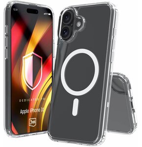 Etui 3MK Hardy LiqForce MagCase do Apple iPhone 16 Przezroczysty