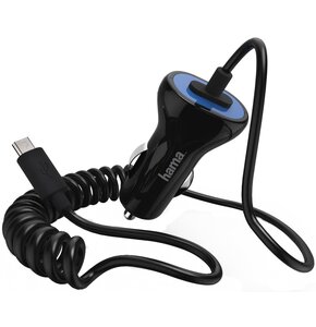 Ładowarka samochodowa HAMA 001736010000 microUSB