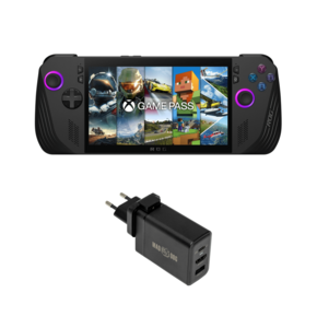 Konsola ASUS ROG Ally X 2024 RC72LA-NH007W 7" FHD IPS, AMD Ryzen Z1 Extreme Windows 11 Home + Ładowarka MAD DOG GCD600K Dock Charger TV 4K do Nintendo Switch, tabletu, telefonu