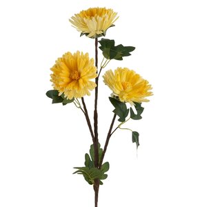 Kwiat dekoracyjny EUROFIRANY Flore 470828 Żółty