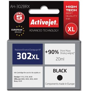 Tusz ACTIVEJET do HP 302 XL F6U68AE Czarny 20 ml AH-302BRX