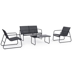 Zestaw mebli ogrodowych BLACK FOREST L-0358 Czarny