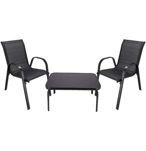 Zestaw mebli ogrodowych BLACK FOREST L-0750 Czarny