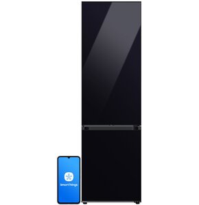 Lodówka SAMSUNG BESPOKE AI RB38C7B6D22 EF No Frost 203cm Czarne szkło