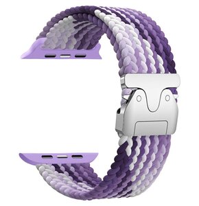 Pasek BELINE Woven Nylon Parachute do Apple Watch 38/40/41 mm Fioletowy