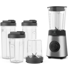 Blender kielichowy ELECTROLUX E4CB1-6ST Srebrny (Sportowy) + 3 bidony w komplecie + Młynek