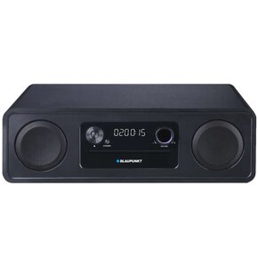Wieża BLAUPUNKT MS20BK Czarna, Odtw.CD/-R/-RW/MP3, BT, Tuner FM z pamięcią stacji, Wejście AUX IN, Funkcja alarmu