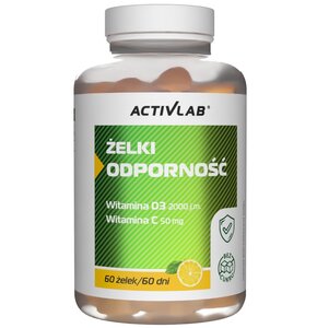 Kompleks witamin ACTIVLAB Żelki Odporność Cytrynowy (60 żelek)