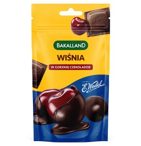 Wiśnie w goszkiej czekoladzie BAKALLAND (74 g)
