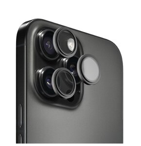 Szkło hartowane na obiektyw HAMMER GLASS Lens Protector do Apple iPhone 16 Pro/16 Pro Max Czarny
