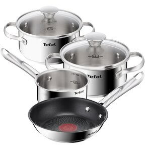 Zestaw TEFAL Minis (Garnek H8743155 14 cm + Garnek H8744255 16 cm + Patelnia H8730155 18 cm + Rondel H8742155 14 cm)