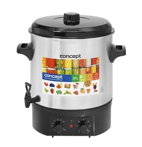 Garnek elektryczny CONCEPT ZH0030 Czarno-srebrny
