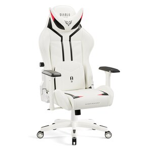 Fotel DIABLO CHAIRS X-Ray King Size Biało-czarny