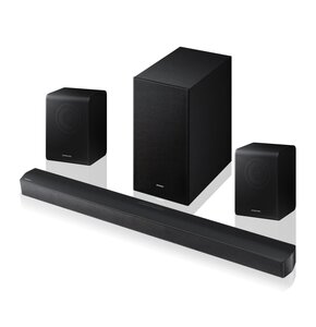 Soundbar SAMSUNG HW-B650F EN Czarny + Kolumny głośnikowe SAMSUNG SWA-9250S Czarny (2 szt.)