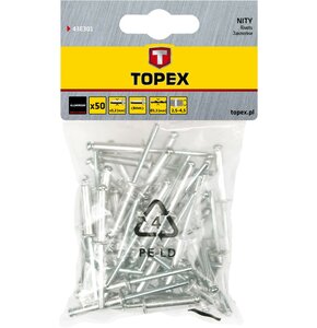 Nity aluminiowe TOPEX 43E301 3.2 x 8 mm (50 sztuk)