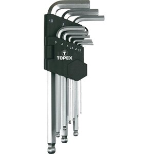 Zestaw kluczy sześciokątnych TOPEX 35D957 (9 elementów)