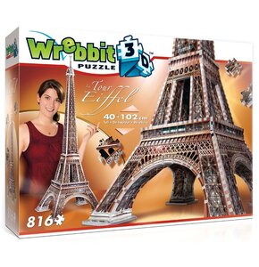 Puzzle 3D TACTIC Wieża Eiffla Wrebbit (816 elementów)
