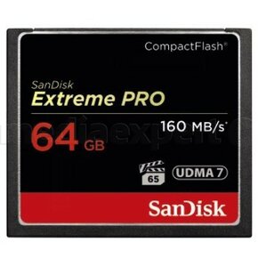 Karta pamięci SANDISK Compact Flash Extreme Pro 160MB/S (64 GB)