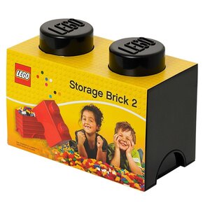Pojemnik na LEGO klocek Brick 2 Czarny 40021733