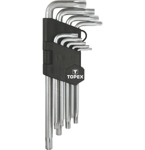 Zestaw kluczy sześciokątnych TOPEX 35D961 T10 - T50 (9 elementów)