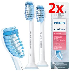 Oryginalna końcówka szczoteczki PHILIPS Sonicare S Sensitive HX6052/07 (2 szt.) (Delikatna dla dziąseł)