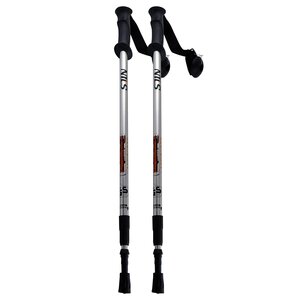 Kijki trekkingowe NILS EXTREME TK631 Czarno-srebrny