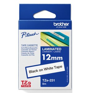 Taśma laminowana BROTHER TZe-231 Biały