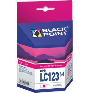 Tusz BLACK POINT do Brother LC-123M Purpurowy 10.5 ml BPBLC123M
