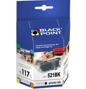 Tusz BLACK POINT do Canon CLI-521BK Czarny 8 ml BPC521BK