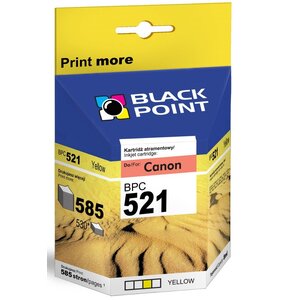 Tusz BLACK POINT do Canon CLI-521Y Żółty 8 ml BPC521Y