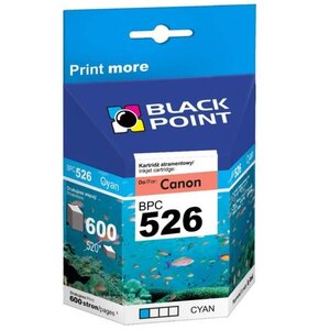 Tusz BLACK POINT do Canon CLI-526C Błękitny 8 ml BPC526C