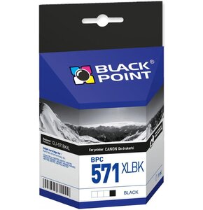 Tusz BLACK POINT do Canon CLI-571BKXL Czarny 11 ml BPC571XLBK
