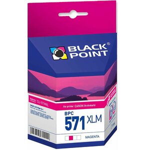 Tusz BLACK POINT do Canon CLI-571MXL Purpurowy 11 ml BPC571XLM