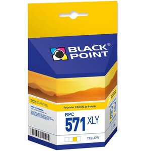 Tusz BLACK POINT do Canon CLI-571YXL Żółty 11 ml BPC571XLY