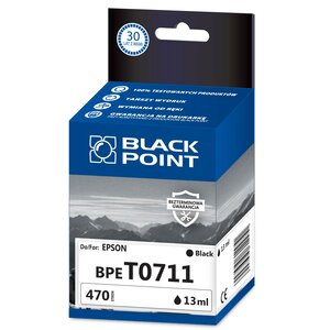 Tusz BLACK POINT do Epson T0711 Czarny 13 ml BPET0711