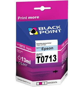 Tusz BLACK POINT do Epson T0713 Purpurowy 13 ml BPET0713